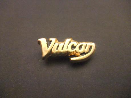 Kawasaki Vulcan toermotorfiets goudkleurig logo